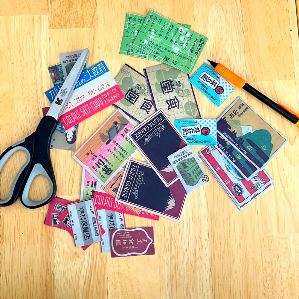 30 Japanese Zephyr Retro Stickers